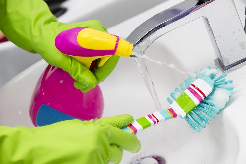Detailed post construction cleaning for kitchens and surfaces