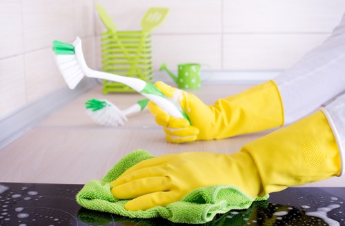 Professional Queenspark Carpet Cleaners working on detailed carpet maintenance