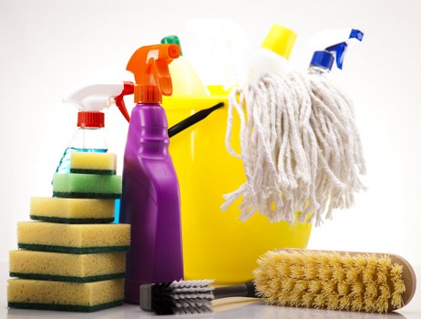 Local cleaner treating office seating in Queenspark